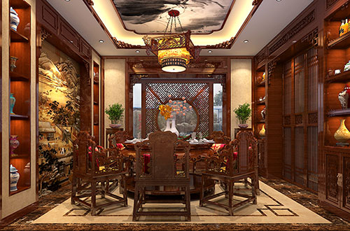 掇刀温馨雅致的古典中式家庭装修设计效果图