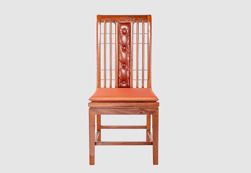 掇刀芙蓉榭中式实木餐椅效果图